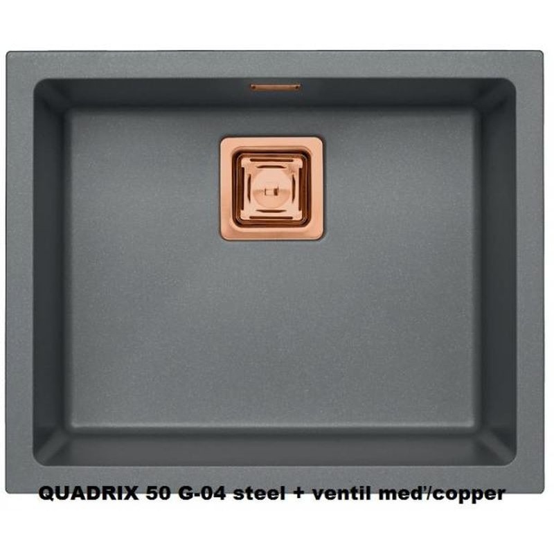 Alveus Quadrix 50 Monarch Steel - Doplnky zlaté - Granitový kuchynský drez