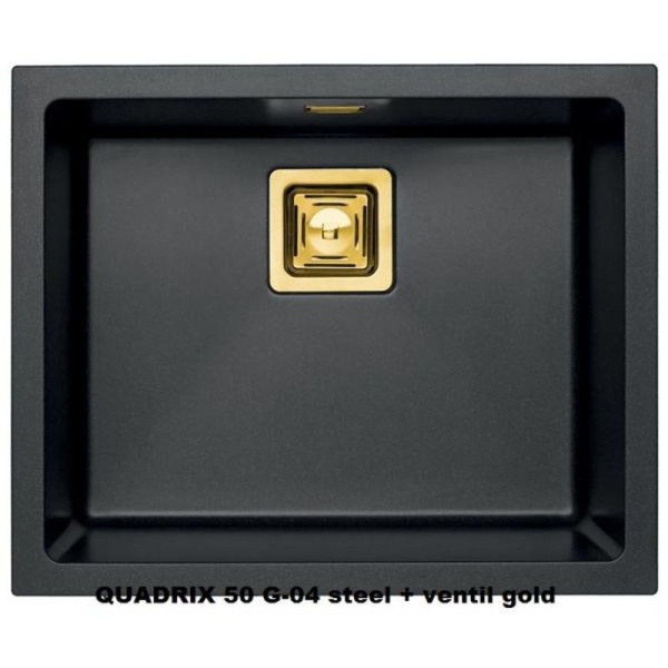 Alveus Quadrix 50 Monarch Twilight - Doplnky bronz - Granitový kuchynský drez