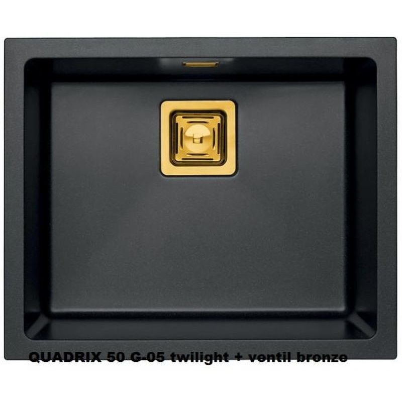 Alveus Quadrix 50 Monarch Twilight - Doplnky bronz - Granitový kuchynský drez