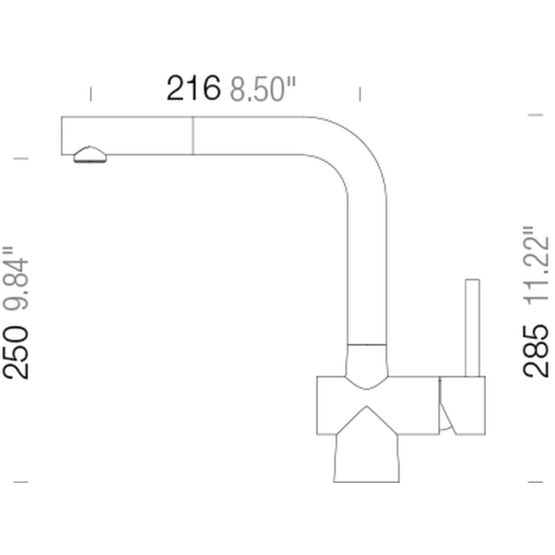 Schock Laios 517120 - Metalická kuchynská batéria so sprškou - Gunmetal